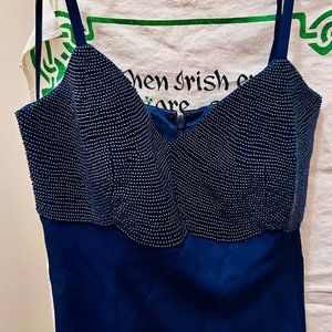 Mark & Lizzie floor length blue dress size 9